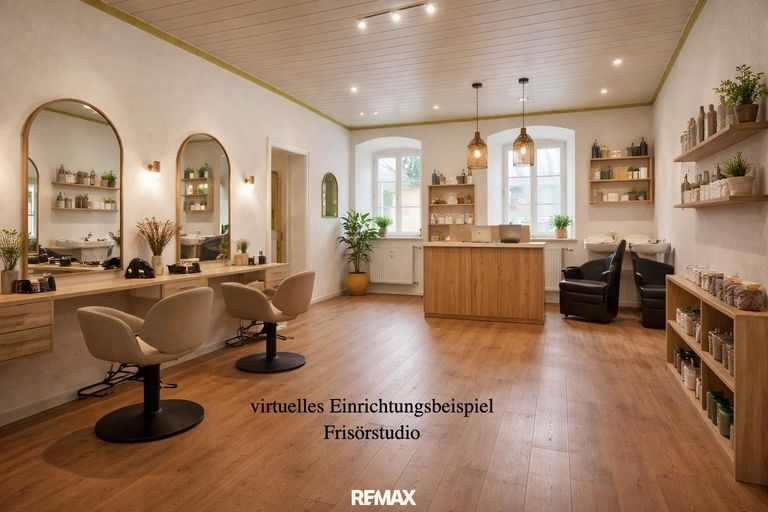 2_Friseurstudio virtuelles Einrichtungsbeispiel