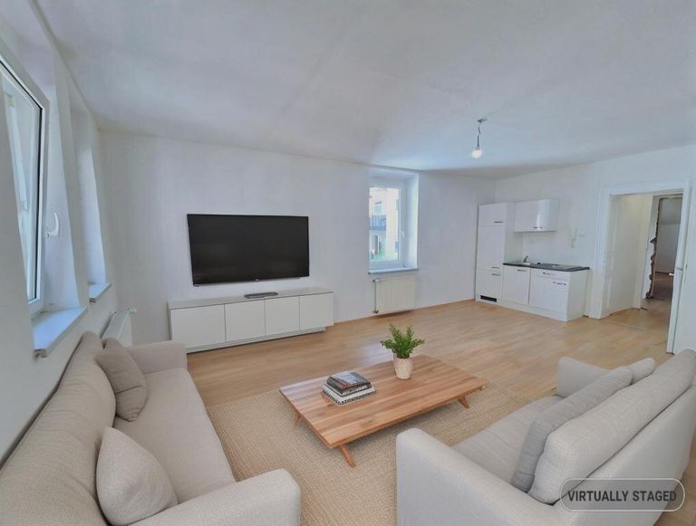 Hauptraum mit ca. 26 m² (virtuelles staging)