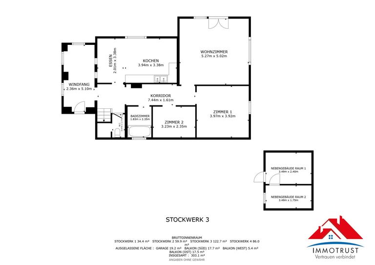 Plan Erdgeschoss