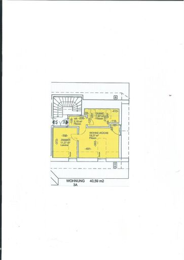 Plan - Moderne und gemütliche 2 Zimmer Dachgeschosswohnung Miete Grödig Salzburg