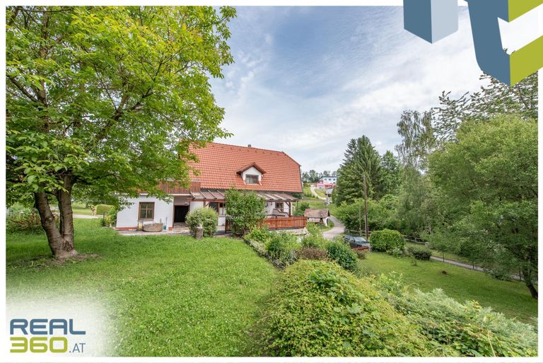 Blick über das Gst. zum Haus