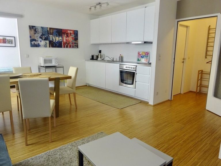 Wohnraum mit integrierter Küche