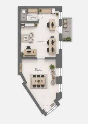 Grundriss als schematische Darstellung