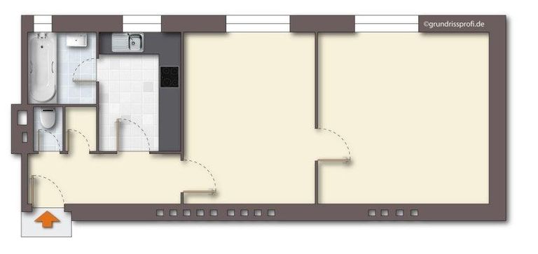 11 Grundrissplan Digital unmöbeliert