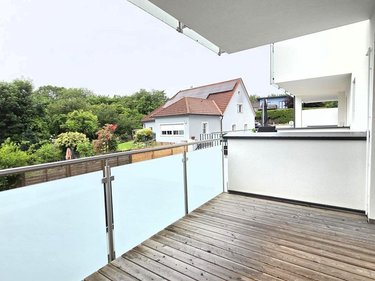 7,5 m² überdachter Balkon