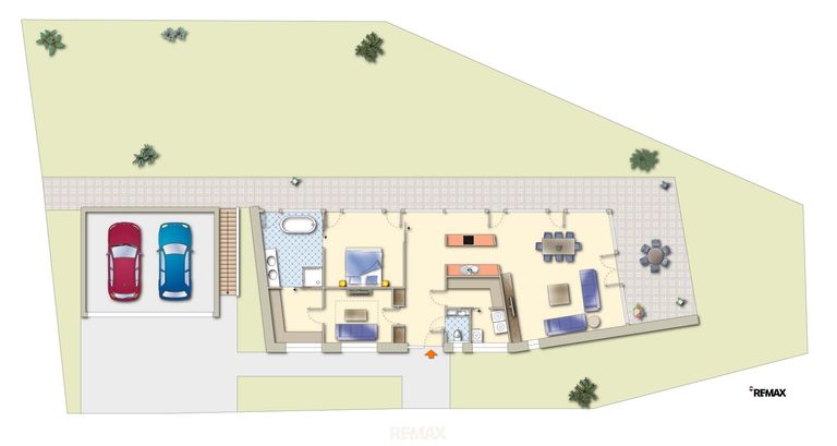 Schematischer Grundriss Erdgeschoss