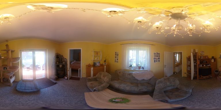 Wohnzimmer mit Licht