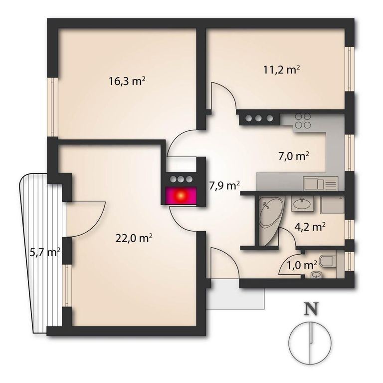 Grundrissplan