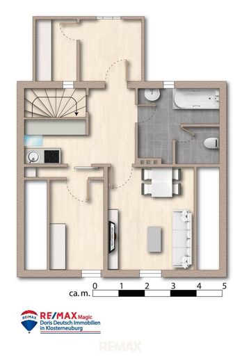 Grundriss DG möbliert