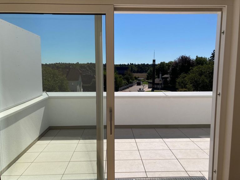 Glasschiebetüre auf die Terrasse
