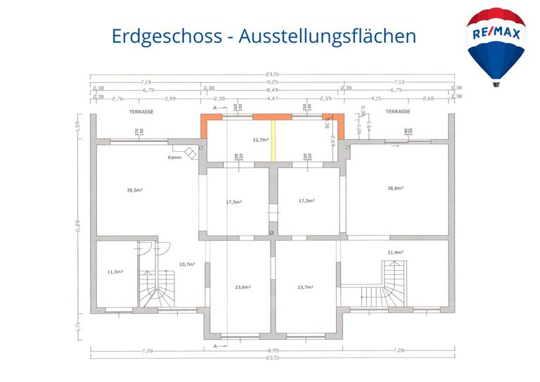 Erdgeschoss - Ausstellungsflächen