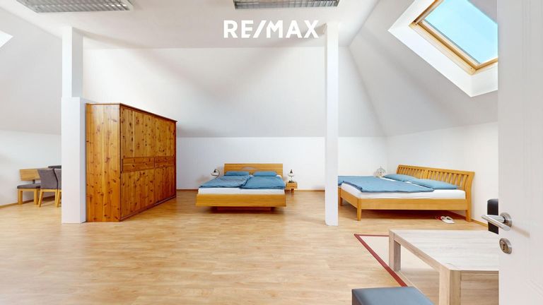 Ansicht 2 Wohn- Essbereich im Dachgeschoss