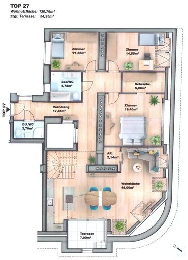 Blechturmgasse Top 27 Wohnung