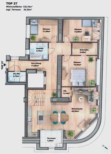 Blechturmgasse Top 27 Wohnung