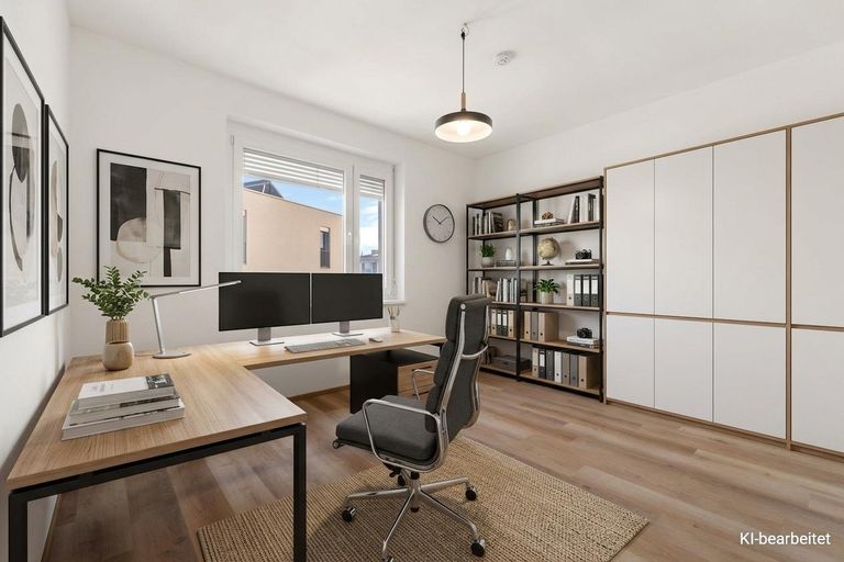 Eingerichtetes Zimmer - KI Symbolfoto
