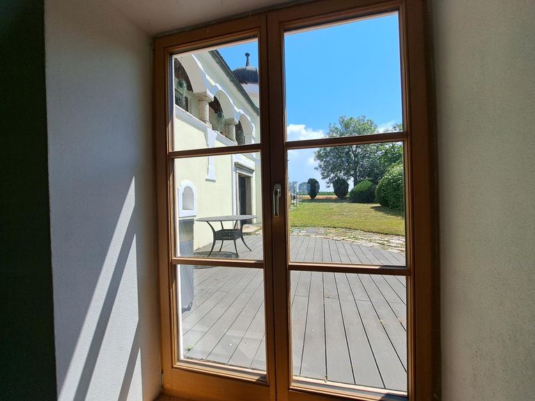 Ausgang auf die Terrasse