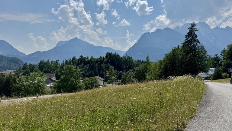 Grundstück mit Bergblick