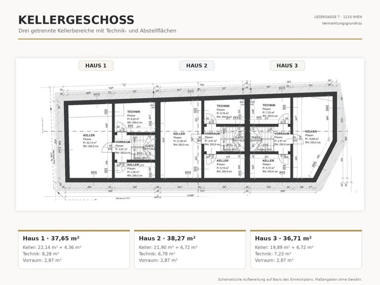GrundrissPlan Kellergeschoss