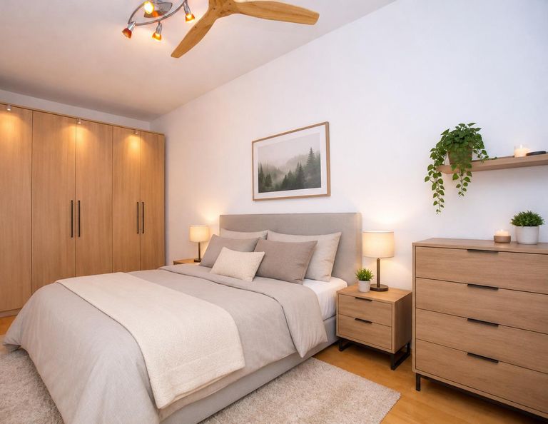 Schlafzimmer (virtuell eingerichtet)