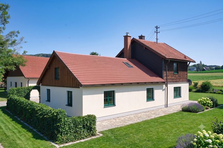 So könnte das Haus nach einer Renovierung aussehen mit KI erstellt