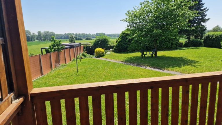 Ausblick auf Gemeinschaftsgarten 