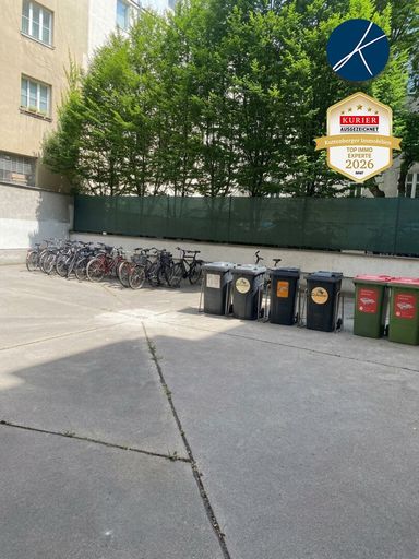 Innenhof mit Fahrradabstellmöglichkeit
