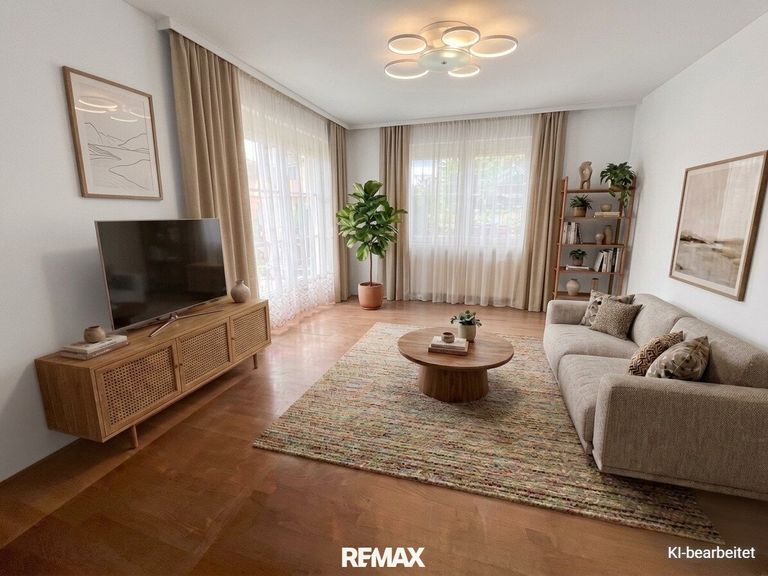 KI-Visualisierung - Zimmer mit Zugang zur Terrasse