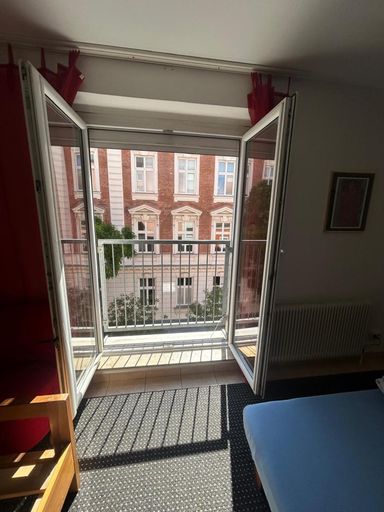 Französisches Fenster zur Fußgeherzone