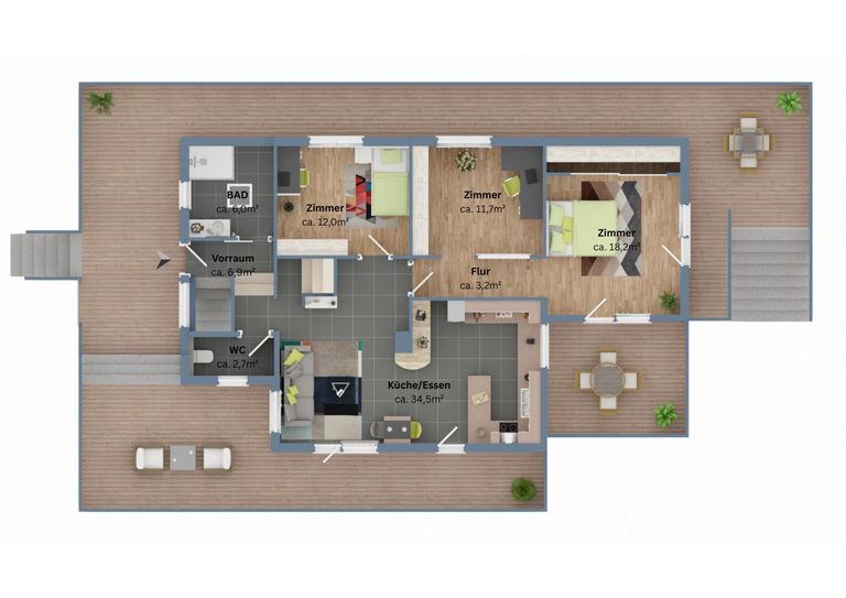 Grundrissplan 1. OG