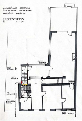 Grundrissplan Erdgeschoß