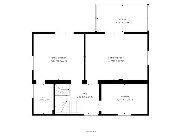 Skizze Grundriss OG
