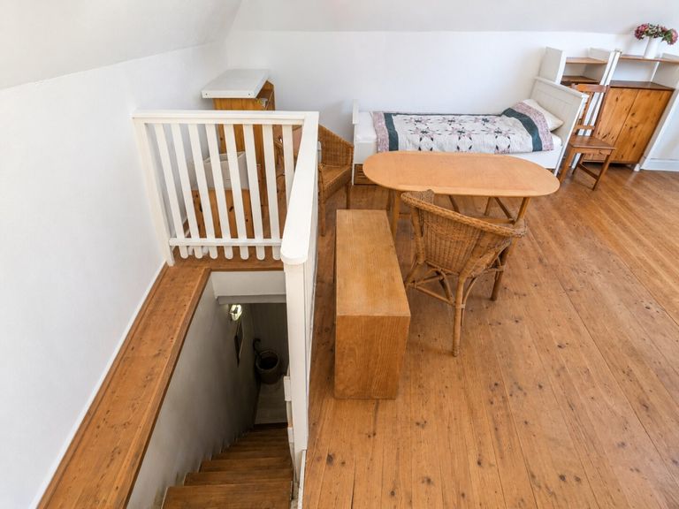 Stiege ins Dachgeschoß