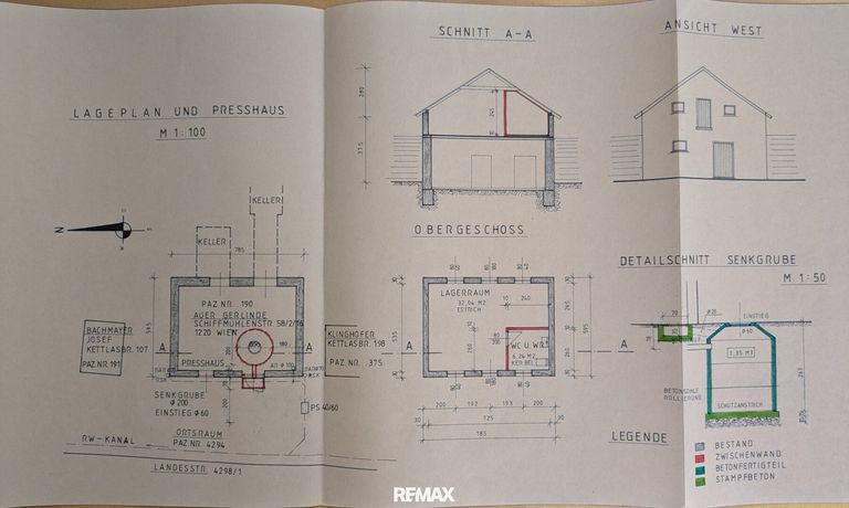 genehmigter Bauplan