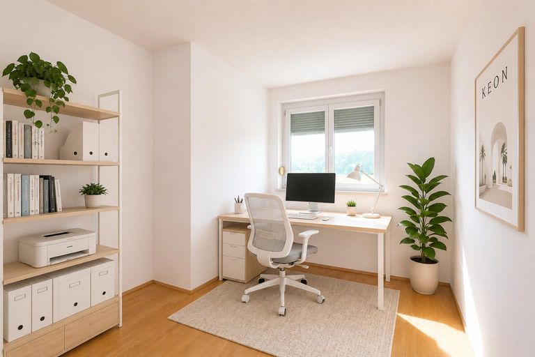 Arbeitszimmer (virtuell eingerichtet)
