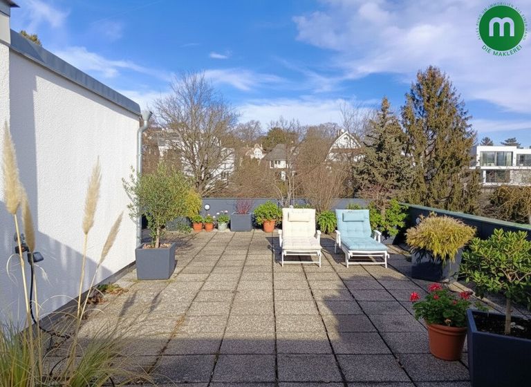 100 m² Dachterrasse