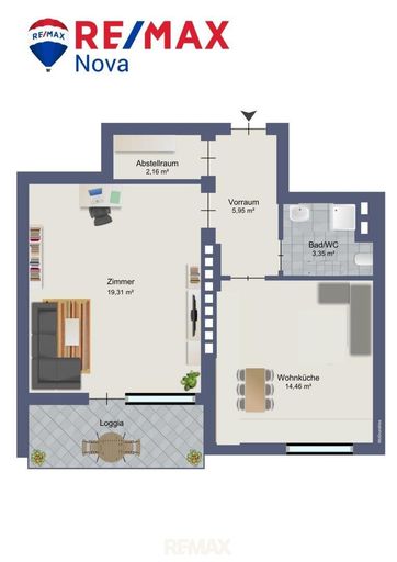 Grundriss schematisch.