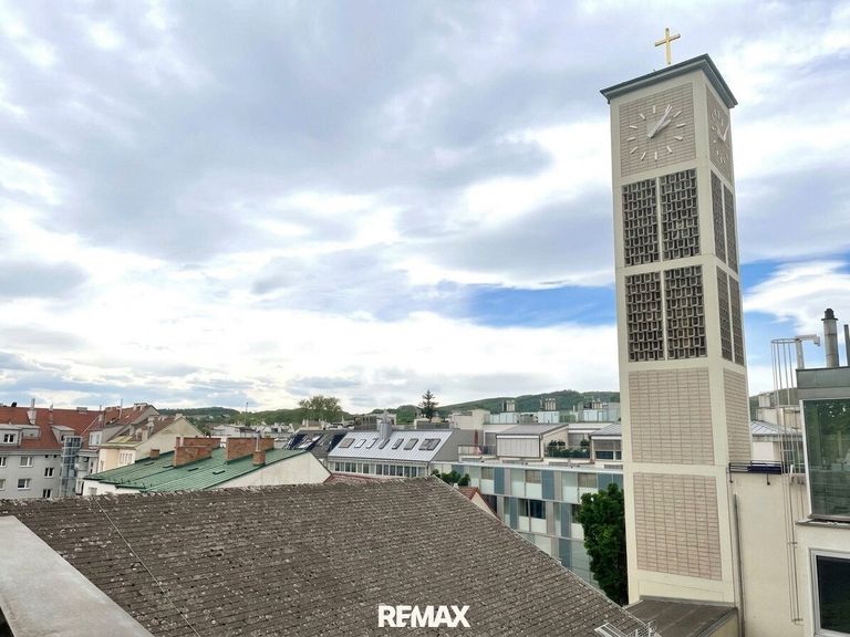 Ausblick Dachterrasse auf Unter St Veit