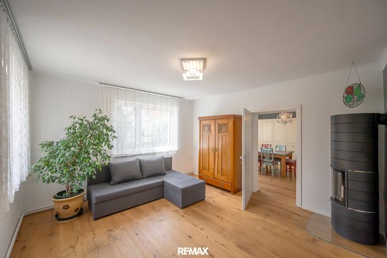 Wohnzimmer nach Westen/Süden, Dielenboden