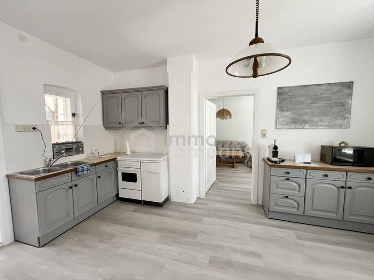 Wohnküche Blick Wohnzimmer