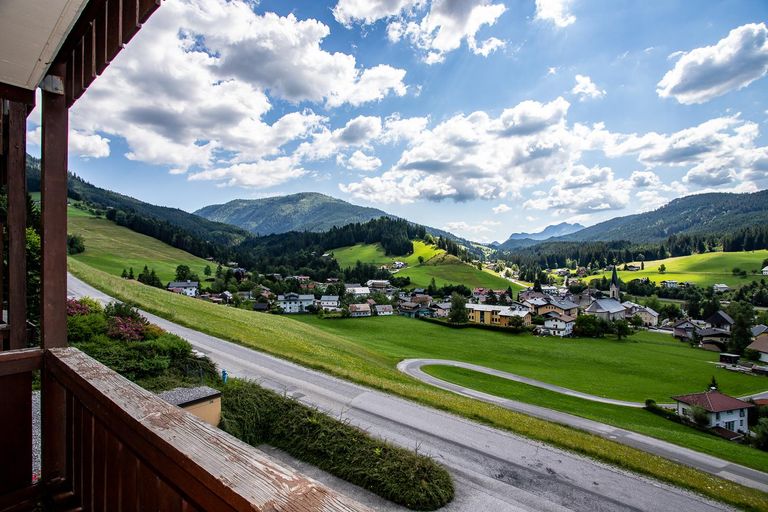 Aussicht vom Balkon