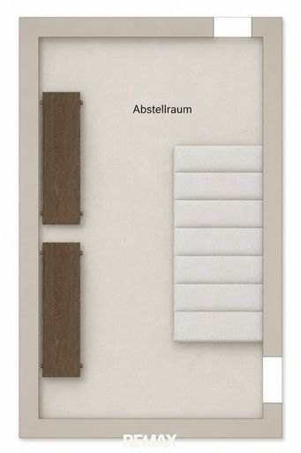 Kellergeschoss als schematische Darstellung