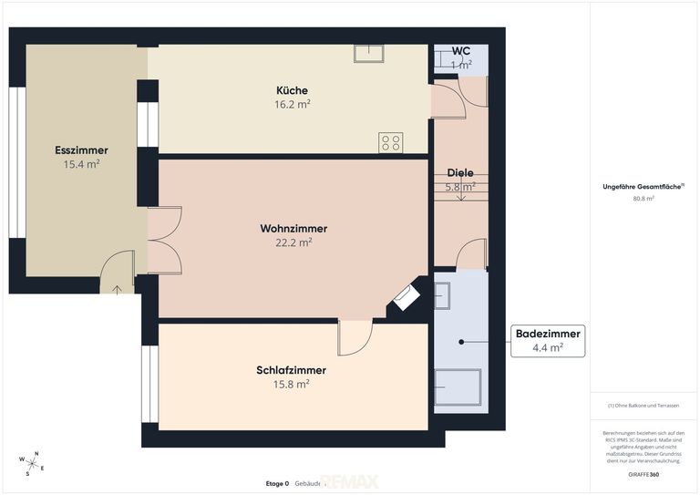 Planskizze Haus