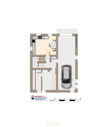 Grundriss Kellergeschoss möbliert