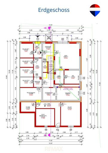 Erdgeschoss Projektplan
