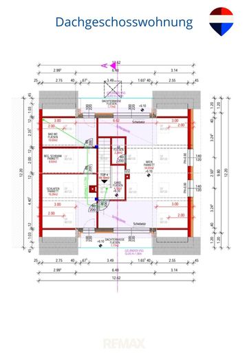 Dachgeschosswohnung Projektplan