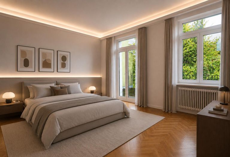 Schlafzimmer – virtuell eingerichtet