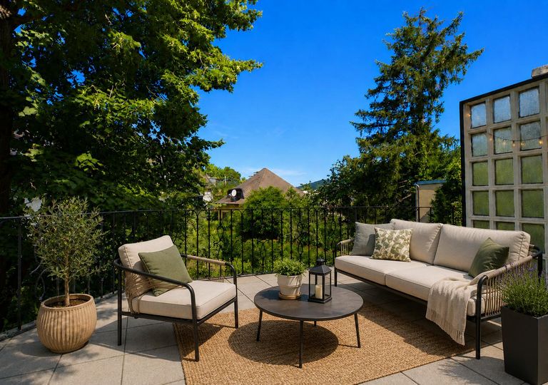 Terrasse – virtuell eingerichtet