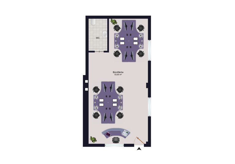 Grundriss Büro Top 3