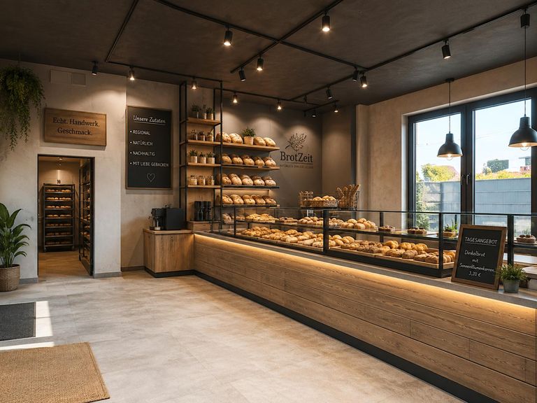 Visualisierungsbeispiel Geschäftslokal Bäckerei
