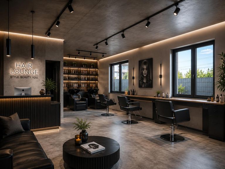 Visualisierungsbeispiel Geschäftslokal Friseur